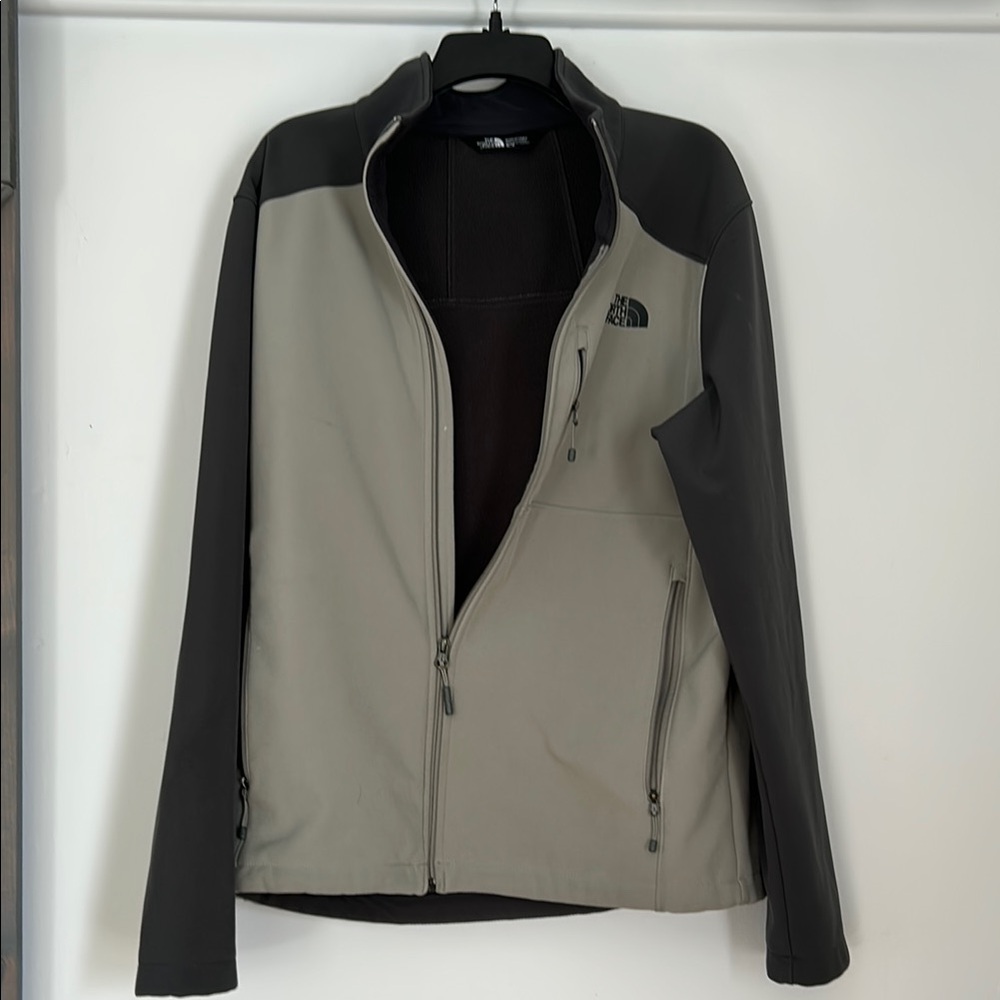 The North Face Gray and Black Performance Jacket Lightweight Design